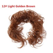 Messy Curly Hår til knold #12 - Lys Gyldenbrun