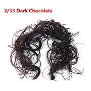 Messy Curly Hår til knold #2/33 - Chokolade Brun