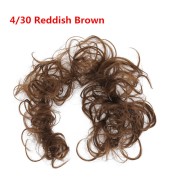 Messy Curly Hår til knold #4/30 - Rødbrun