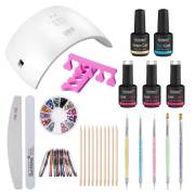 Nagel Starter Kit - Premium Gellak Set met 24W Nageldroger, Kleuren en Accessoires (CL-01 Limited Edition)