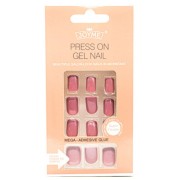 Click On / Press On Nails Negle - Bordeaux Rød