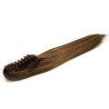Ponytail Extensions hair claw, glat - Lyse brun #6