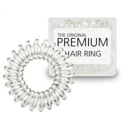Premium Spiral Hår elastikker pakke m/ 3 stk. Clear