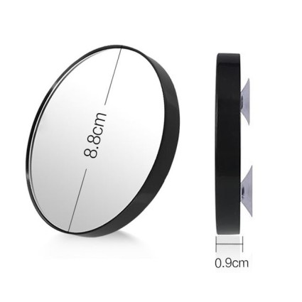 Uniq Makeup spejl 10X forstørrelse med sugekop - Hvid