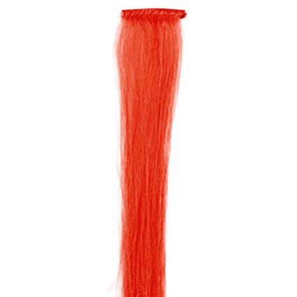 Rød, 50 cm - Crazy Color Clip On