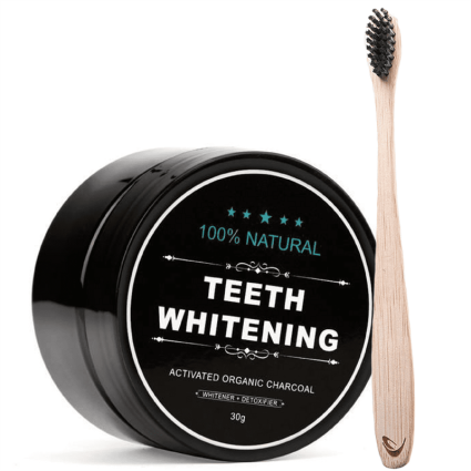 Teeth Whitening 100 Organic + bambustandbørste