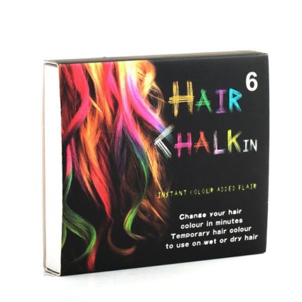 Hair Chalk pakke m/ 6 stk  flotte hår kridt