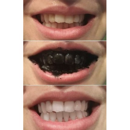 Teeth Whitening 100 Organic + bambustandbørste