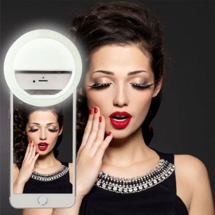 Selfie Lys LED ring til smartphones