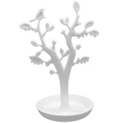 Smykketræ med blade - Hvid (CTN005)