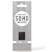 SOHO Snag-Free Hair Elastics, Black - 10 pcs