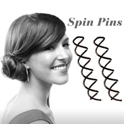 Spin Pins sort 2 stk