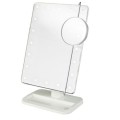 UNIQ Hollywood make up spejl Hvid m/ 21 LED Lys + m/ 10 Forstørrelse
