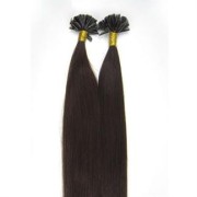 60 cm Hot Fusion Hair extensions 2# Mørkebrun
