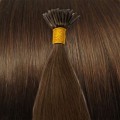 60 cm Cold Fusion hair extensions brun 4#