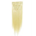 7set kunstigt fiber hår platin Blond