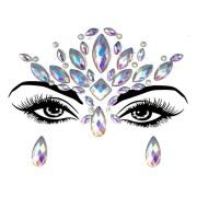 Face Jewels - Selvlysende ansigtssmykker med rhinsten/diamanter (YJ-01)