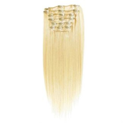 Clip on hair 40 cm #613 Blond