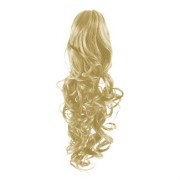 Pony tail Fiber extensions Curly Blond 613#