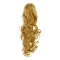 Pony tail Fiber extensions Curly Mellemblond 27#
