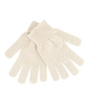 Eksfolierende skrubbe badehandsker - natural scrub glove